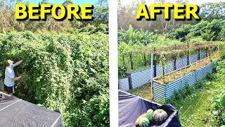 AMAZING Overgrown Garden Bed RESCUE [upl. by Blunt479]