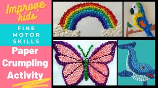 Paper Crumpling Activity  Fine Motor Skills Activities  Fine Motor Developement [upl. by Keil]