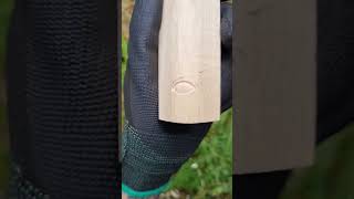 Carve an eye on wood with just one tool craft woodcarving whittling carving woodworking [upl. by Debarath]