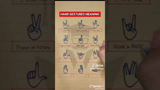 hand gestures meaning [upl. by Namyl161]