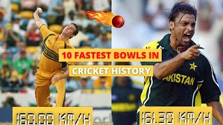 10 Fastest Bowls In Cricket History [upl. by Nomrah]