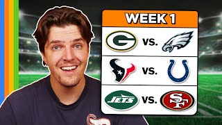 Predicting Every Week 1 NFL Game [upl. by Auqenehs]