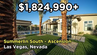 Inside Summerlin’s Most Luxurious Single Story New Construction Home at Ascension Las Vegas NV [upl. by Ecirpak]