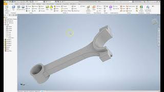 Connecting rod with Inventor 2023 [upl. by Dachia]