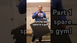 Turn your spare space to a workout areapart1 homegym fitness fitnessmotivation youtubeshorts [upl. by Brenda]