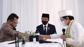 Presiden Jokowi Hadiri Pernikahan Atta Halilintar dan Aurel Hermansyah Jakarta 3 April 2021 [upl. by Colly915]