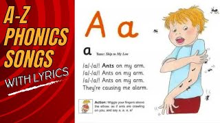 Jolly Phonics –Learn Phonics Rhymes A to Z  Phase II  ABC song with lyrics in description [upl. by Ecilef]