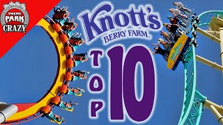 Top 10 BEST Knotts Berry Farm Roller Coasters [upl. by Kery]