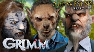 EVERY WESEN From Season 2  Grimm [upl. by Artenahs]