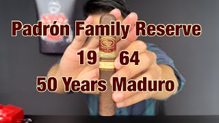 Padrón Family Reserve 1964 50 Years Maduro review viral youtuber cigars luxury video [upl. by Myriam]