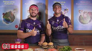 Grilld Drills The Burger Remake Challenge  NRL [upl. by Intyrb]