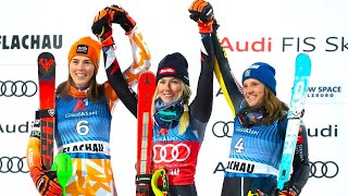 Womens Slalom  Award Ceremony  Flachau AUT  2024 [upl. by Kallick]