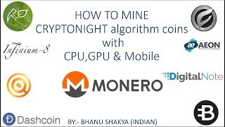 How to mine cryptonight algorithm coins Part 1 India Hindi [upl. by Roxi]