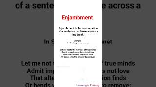 Enjambment figure of speech in hindi Enjambment figureofspeech litrary technique [upl. by Brightman397]