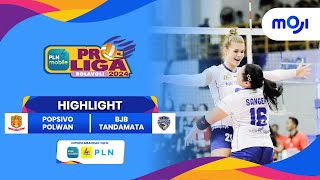 Popsivo Polwan VS BJB Tandamata 23  Highlight PLN Mobile Proliga 2024 [upl. by Philip]