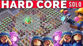 a SOLO on HARD CORE  280 force points 😳 the best BOOM BEACH gameplayoperation attack strategytips [upl. by Oinafipe]