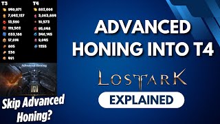 Lost Ark Explained Advanced Honing Into T4 [upl. by Eetse]