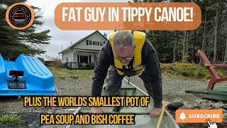 Trouting in a tippy canoe plus bush coffee and Newfoundlands smallest pot of pea soup [upl. by Ydarb]