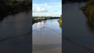 Currumbin Creek serenity 🌇 ⁣currumbin goldcoast creek boat life travel [upl. by Nonah44]