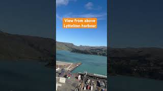 View from above Lyttelton harbour shorts fyp view sea [upl. by Cartwright453]