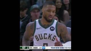 Dame and Giannis get BUSY for 65 combined points in the Bucks home win 🔥nba basketball new [upl. by Beal36]