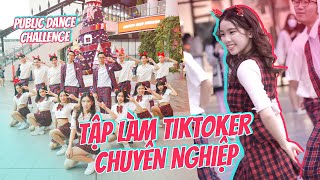 Lần đầu tập nhảy như một TikToker chuyên nghiệp  SCHANNEL x OOPS CREW  Public Dance Challenge [upl. by Miki]