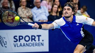 Tsitsipas vs Lehecka Antwerp 2024 Highlights [upl. by Bethezel]