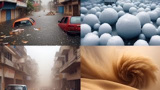 Unprecedented Weather Events Floods in Africa Hail in Italy Tornado in Haiti Sandstorm in China [upl. by Lesya]