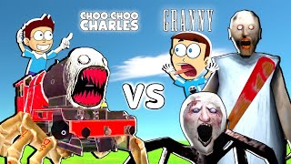 Choo Choo Charles vs Granny  Android Game  Shiva and Kanzo Gameplay [upl. by Silvanus]