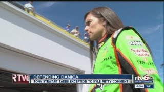 Tony Stewart defends Danica Patrick [upl. by Aicilanna125]