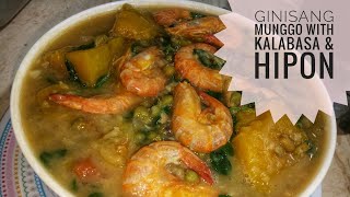 Ginisang Monggo Kalabasa amp Hipon With Lemon Grass [upl. by Adnalahs]