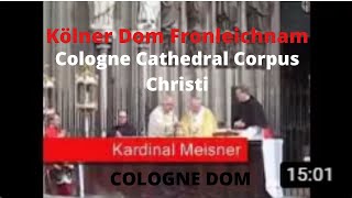 Koelner Dom Fronleichnam  Kölner Dom Fronleichnam  Dom  Cologne  Germany [upl. by Anselm]