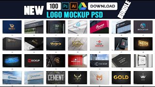 100 Logo mockup free download Logo mockup PSD Free Download logo mockup photoshop tutorial [upl. by Ellenhoj]