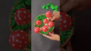 DIY waste Egg shell craft ❤️ homedecor diy showpiece mushroom decorative shorts viral [upl. by Aleck]