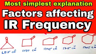 Factors affecting IR frequencyVibrational frequency [upl. by Lectra]