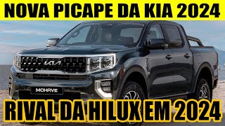 VEM AI A NOVA PICAPE KIA MOHAVE 2024  RIVAL DE PESO DA HILUX [upl. by Amihsat]