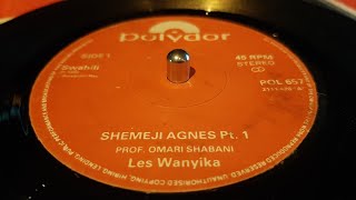 Les Wanyika  Shemeji Agnes Pt 12 1990 polydor 7quot Swahili [upl. by Laucsap]