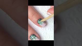 Ombre Schnörkel Nageldesign Nailart shorts nageldesign nailart easynailart einfachesnageldesign [upl. by Broddy]