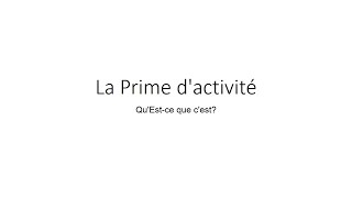 Tout savoir sur la prime d’activité en 2024 [upl. by Ahsinaw830]