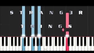 Stranger Things 2  Eulogy Piano Tutorial [upl. by Viquelia]