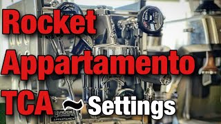 Rocket Appartamento TCA  How To Change Brew Temperature and Eco Mode [upl. by Nefets]