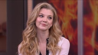 Natalie Dormer Talks The Hunger Games Mockingjay Part 1 [upl. by Eissalc]