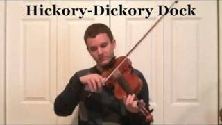 Learn How To Play Hickory Dickory Dock for the Violin  Violin Music Lessons [upl. by Fairfield145]