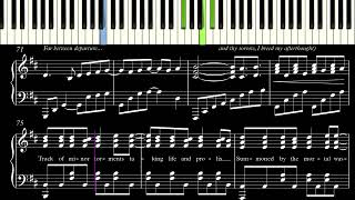 Tristania  A Sequel of Decay solo piano arrangement [upl. by Ardehs]