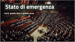 Cosè e come funziona lo stato di emergenza [upl. by Bergen69]