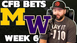 Michigan vs Washington Week 6 Bets  College Football Picks With Kyle Kirms [upl. by Ergener]