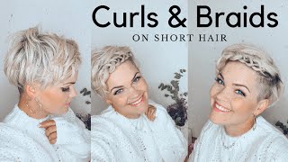 How to do a wavy boho look on a pixie cut Salirasa [upl. by Ammeg]