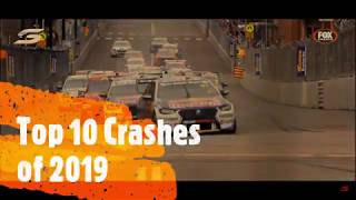 Top 10 V8 Supercars Crashes of the 2019 Season  2019 Supercars Championship [upl. by Kasper]