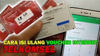 Cara isi Ulang Voucher Internet Telkomsel Fisik [upl. by Abra]