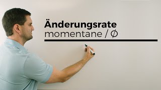 Momentane Durchschnittliche Änderungsrate  Mathe by Daniel Jung [upl. by Chema799]